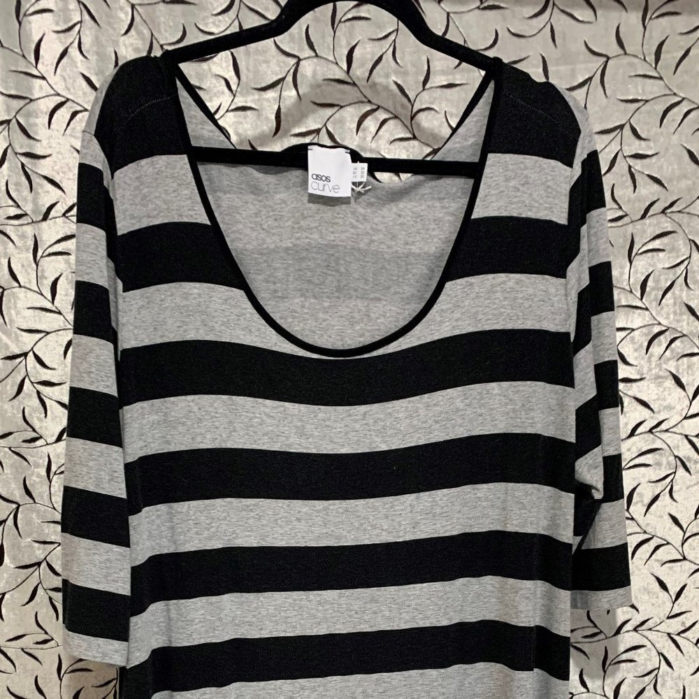 ASOS Curve Long T-Shirt Dress size 20